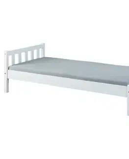 Jednolôžkové postele Jednolôžková drevená posteľ Vilmar 90x200 Cm