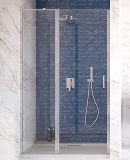 Sprchovacie kúty HOPA - Bezrámové sprchové dvere EXO-C - Farba rámu zásteny - Hliník chróm, Pevná stena - Bez pevnej steny, Rozmer A - 110 cm, Rozmer C - 190 cm, Smer zatváranie - Univerzálny Ľavé / Pravé, Výplň - Číre bezpečnostné sklo - 6 mm BCEXOC110CC