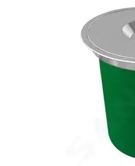 Odpadkové koše FRANKE - KEA Vstavaný odpadkový kôš F 12, zelený 134.0035.043