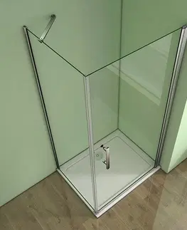 Sprchovacie kúty H K - Štvorcový sprchovací kút MELODY A1 100 cm s jednokrídlovými dverami vrátane sprchovej vaničky z liateho mramoru SE-MELODYA1100/THOR-100SQ