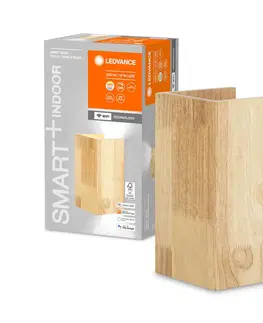 SmartHome nástenné svietidlá LEDVANCE SMART+ LEDVANCE SMART+ WiFi Orbis Wall Wood, 21 x 11 cm