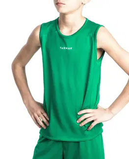dresy Basketbalový dres pre začiatočníkov T100 zelený