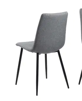 Stoličky - moderné Dkton 23695 Dizajnová jedálenská stolička Alric, svetlosivá