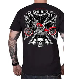 Pánske tričká Tričko BLACK HEART Iron čierna - M