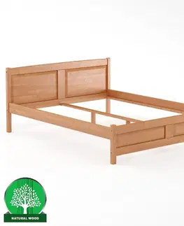 Drevené postele Posteľ borovica LK104–160x200 jelša