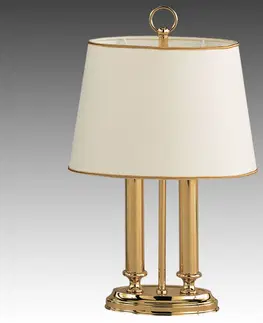 Stolové lampy Knapstein Exkluzívna stolná lampa Queen mini, mosadz