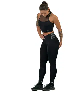 Dámske klasické nohavice Legíny Nebbia FIT Activewear 443 Black - M