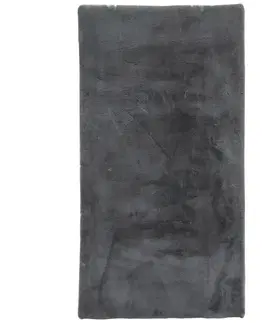 Kožušinové koberce Umelá Kožušina Caroline 1, 80/150cm, Antracit