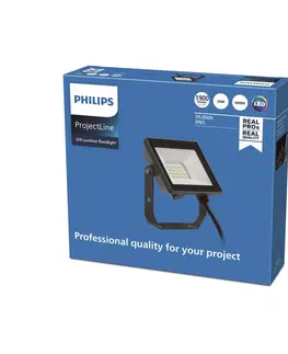 LED reflektory a svietidlá s bodcom do zeme Philips Philips ProjectLine Floodlight svetlá 4000K 20W