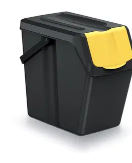 Odpadkové koše NABBI ISWB25S3 odpadkový kôš na triedený odpad (3 ks) 25 l čierna / kombinácia farieb