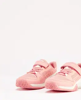 detské tenisky Detská obuv na tenis TS500 suchý zips ružová