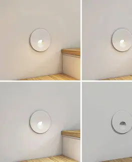 Vstavané nástenné svietidlá Arcchio Arcchio Vexi zapustené LED CCT biela Ø 7,5 cm