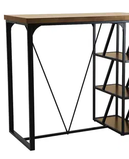 Jedálenské stoly Barový stôl Hermes B10033B vintage/čierna
