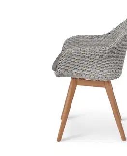 Outdoor Chairs Škrupinová stolička s polyratanovým výpletom