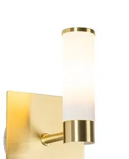 Nastenne lampy Moderné kúpeľňové nástenné svietidlo mosadz IP44 - Vaňa