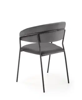 Jedálenské stoličky HALMAR K426 jedálenská stolička sivá / čierna