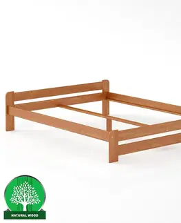 Drevené postele Posteľ borovica LK099–160x200 jelša