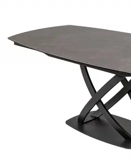 Jedálenské stoly Rozkladací jedálenský stôl FANTASOS Dekorhome Antracit