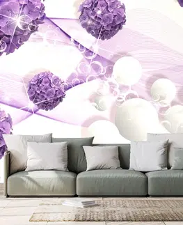 Abstraktné tapety Tapeta kvety s abstraktným pozadím