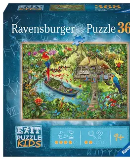 Hračky puzzle RAVENSBURGER - Exit KIDS Puzzle: Džungla 368 dielikov