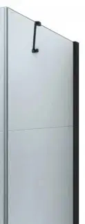 Sprchovacie kúty MEXEN - Bočná stěna pre-Roma, Lima 80x190 cm 6mm čierne, transparent 850-080-000-70-00