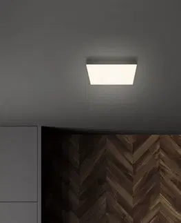 Stropné svietidlá Briloner Stropné svietidlo Flame LED, 21,2 x 21,2 cm, čierne
