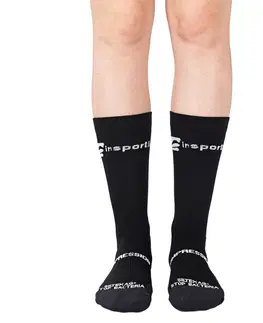 Dámska sťahovacia bielizeň Kompresné klasické ponožky inSPORTline Compagio AG+ čierna - 43-45