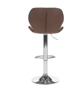 Barové stoličky Barová stolička, hnedá/chróm, SOFALA