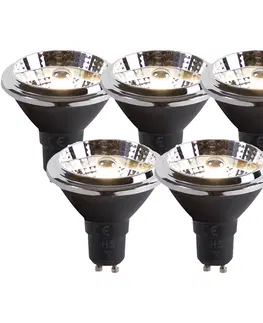 Ziarovky Sada 5 LED žiaroviek AR70 GU10 6W 2000K-3000K stlmených na teplé