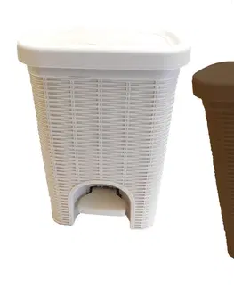 Odpadkové koše MAKRO - Kôš na WC imitácia rattanu rôzne farby