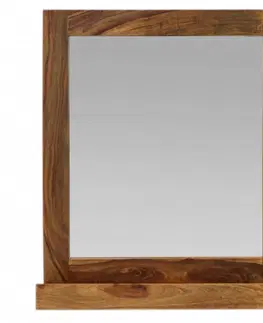 Zrkadlá Zrkadlo Amba 80x70 z indického masívu palisander