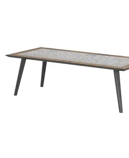 Stolčeky DEOKORK Záhradný jedálenský stôl SALSA 213x92 cm