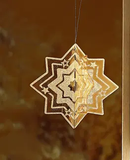 Drobné dekorácie a doplnky 3D - Trblietavá vianočná hviezda