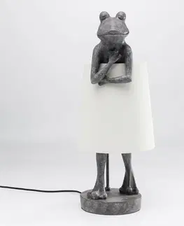 Stolové lampy KARE KARE Stolná lampa Animal Frog sivá