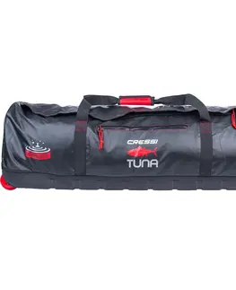 batohy Potápačská koliesková taška Tuna 120 litrov čierna