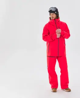 alpinizmus Pánske lyžiarske nohavice Patrol červené