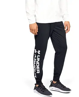 Pánske klasické nohavice Pánske tepláky Under Armour Sportstyle Cotton Graphic Jogger Black - S