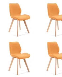 Jedálenské stoličky Moderné kreslo MIRKA, oranžová
