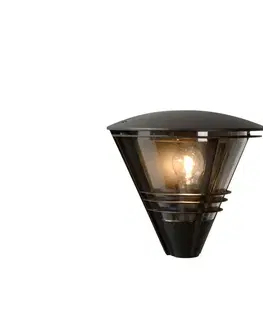 Záhradné lampy Lucide Lucide 11812/01/30 - Vonkajšie nástenné svietidlo LIVIA 1xE27/60W/230V čierna 