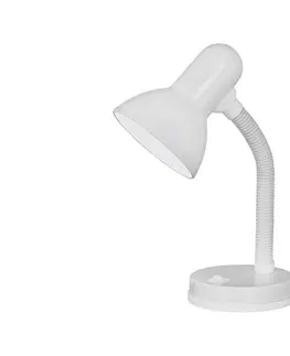 Lampy Eglo EGLO 9229 - Stolná lampa BASIC 1xE27/40W biela 