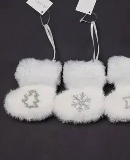 Vianočné dekorácie Kinekus Ozdoba závesná ponožka 9 cm mix