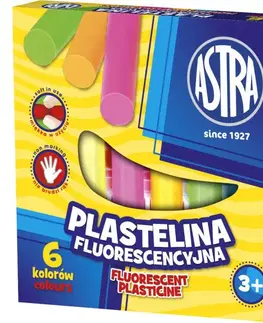 Kreatívne a výtvarné hračky ASTRA - Plastelína Fluo 6 farieb