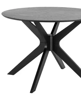 Stoly do jedálne Jedálenský Stôl Duncan Čierna 100 Cm