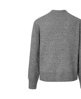 Coats & Jackets Pletený sveter s vlnou, sivý s melírom