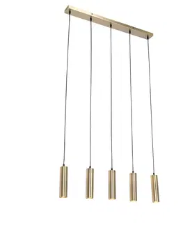 Zavesne lampy Moderné závesné svietidlo bronzové 5-svetlé - Jeana