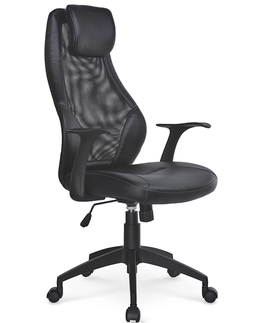 Kancelárske stoličky HALMAR Torino kancelárske kreslo s podrúčkami čierna