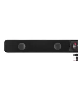 Reprosústavy a reproduktory Speedlink Brio Stereo Soundbar, čierny