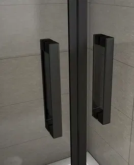 Sprchovacie kúty H K - Sprchové dvere dvojkrídlové BLACK SAFIR D2 100, 96-100 x 200 cm SE-BLACKSAFIRD2100