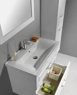 Kúpeľňa AQUALINE - FAVOLO umývadlová skrinka 86,5x60x44,6cm, biela mat FV290