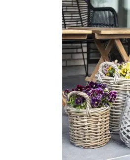 Záhradné kvetináče Norddan Sada dekoratívnych košíkov Lainey